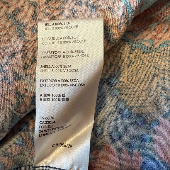 Anthropologie Multicolor Floral Bias Tropical Print Slip Midi Dress 31873 - Picture 8 of 11